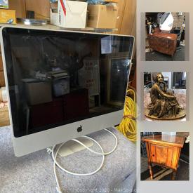 MaxSold Auction: This online auction features Art Deco Dresser, Pearl Necklace, Pair Gout Stools, MCM Camel back Leather Sofa, Sterling Silver Ladies Ring, Silk Kashmiri Rug, iPhone 7+, iMAC Computer, Victorian Settee, Norval Morrisseau Print, Art Deco Ashtray Butler, Collector Plates, Vintage Toys, Vintage Books, Waterford Crystal, Antique Light Fixtures, Satsuma Vase, Men's Watches, Duncan Phyfe Tilt Top Coffee Table, Mennonite Hand Made Quilts and much more!