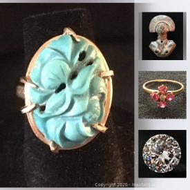 MaxSold Auction: This online auction features The David Austin Collection: Custom Jewelry, Gemstones, and cultural artifacts and more!