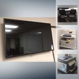 MaxSold Auction: This online auction features Office Cabinets, Desks, Computer Monitors, Executive Office Chairs, White Boards, Flat Screen TVs, Steelcase File Cabinets, Conference Table, Printers, Shredder, Fridges, Framed Art, APC Battery Backups, Projectors and much more!