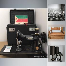 MaxSold Auction: This online auction features Low Vision Magnifier, Art Supplies, Filing Cabinets, Office Supplies, Stackable Box Shelves, Bedroom Furniture, Sewing Machines, Hand Tools, Camping Equipment, Space Heaters, Gardening Supplies, Wood Carving Tools, Electric Lawnmower, and much more!