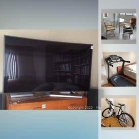 MaxSold Auction: This online auction features a tea wagon, cabinet, teak veneer dresser, stools, wall unit, office chair, teak table and chairs, loveseat, bookcases, cabinet and more, prints, treadmill, rug, laundry items, bicycle, kitchen items, books, electronics, speakers, records and more!