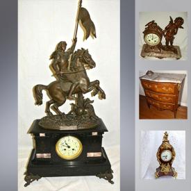 MaxSold Auction: This online auction features Vintage & Antique Furniture, Vintage Books, Figurines 7 Statues, Jewelry, Lamps, Paintings, Clocks, Stones, Medallions, Virtual Reality Glasses and much more!