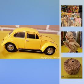 MaxSold Auction: This online auction features Vintage China Teacups, Lord of the Rings Collectibles, Diecast Vehicles, Action Figures, Vintage Buttons and Lapel Pins, Comics, Women's Leather Coats and much more!