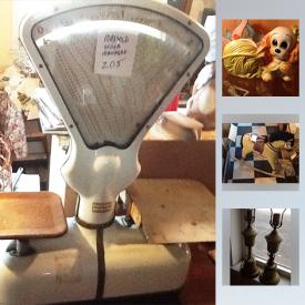 MaxSold Auction: This online auction features Vintage Tube Radio Console, Amish Dolls, Hallmark Keepsake Ornaments, Fur Hats, Vintage Lionel Train Set, Vintage Rocking Horse, Hull Brown Drip Pottery, Fiesta Ware, Pyrex, Hazel Atlas, Vintage Chaiklin Grocery Scale and much more!