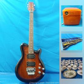 MaxSold Auction: This online auction features instruments such as new BLACKDOG electric guitars, new BLACKDOG acoustic guitars, and vintage trumpet, collectibles such as DC comic books, signed first edition Rita Rudner, and 18k vintage bone china, vintage cameras, sheet music, pottery, glassware, wall art and much more!