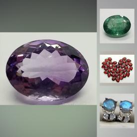 MaxSold Auction: This online auction features jewelry such as malachite earrings, purple amethyst 925 ring, and mixed gemstone necklace, cut gemstones such as Columbian emeralds, diamond cut peridots, pear cut Canadian ammolite, and oval cut topazes, rough stones such as Ethiopian opals, watermelon tourmalines, rubies, and yellow sapphires and much more!