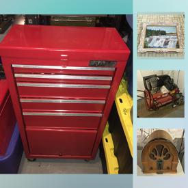 MaxSold Auction: This online auction features an original Don Connolly painting. Many Shop Tools such as a Ryobi laser Drill Press, Craftex wood Lathe, MasterCraft sheet sander to name a few. Yard and Garden tools such as a Toro Power Max electric starter gas Snow Blower. Jewelry includes 14K and 10K gold pieces, sterling silver including a Birks bracelet. Antique bronze with green glass shade elephant lamp. Collectible Sport memorabilia including binders of hockey cards; LPs / coins / uncirculated Canadian $1 and $2 bills; comics / WWF action figures / car model kits; Lenox, Hallmark and Royal Doulton and more!