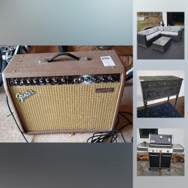 MaxSold Auction: This online auction features Side Table, Husqvarna Leaf Blower, Little Tykes Basketball Net, Fender Amplifier, Greenworks Mower, Power Wheels Dune Racer Extreme Dually, Silk Rug, Electrolux vacuum and much more!