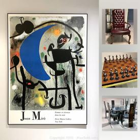 MaxSold Auction: This online auction features Joan Miro Framed Print, Raisi Fleischmann Lithograph, Sculptures, Mirano Blown Glass Vases, Adjustable Queen Base Pewter Delux Golf-themed Chess Set, Air Filters, Sharp Flat-Screen TV, XEROX Phaser 3500 Printer, Books of all Genres and much more!