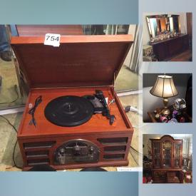 MaxSold Auction: This online auction features furniture such as a computer desk, wooden headboard, glass top side table, glass coffee table and more, outdoor grill, LPs, wet dry vac, bathroom items, small kitchen appliances, toolboxes, dinnerware, folding cart, classics books, Crosley sound system, rug shampooer and more!