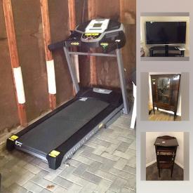 MaxSold Auction: This online auction features Sony Television, Side Tables, Vintage Valet Pants Press, Vintage Display Cabinet, Vintage Desk, Exterior Furniture and much more!