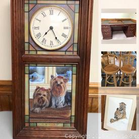 MaxSold Auction: This online auction features Cowboy Hats, Glass Table, Handbag Nightlight, Dog Sculptures, Horse Collectibles, Angel Collectibles, Yorkie Collectibles, Norman Rockwell Plaques, Framed Art and much more!