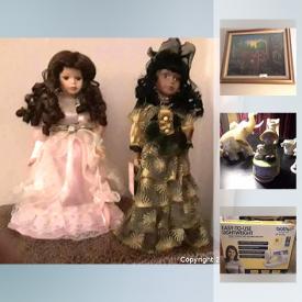 MaxSold Auction: This online auction features Statues, Framed Art, Precious Moments Figurines, Porcelain Dolls, Porcelain Clowns, Ashley Belle Porcelain Dolls and much more!