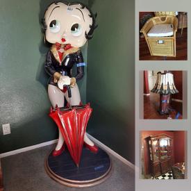 MaxSold Auction: This online auction features Ceramic Decorative Sheep, Smoker, Pottery Barn Dishes, Lenox Collectible Plates, Floor Lamps, Fitz And Floyd Rooster, Vintage Tiffany Style Lamp, Betty Boop Umbrella Stand, Lladro Figurine and much more!