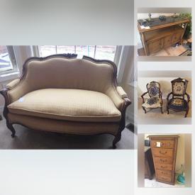 MaxSold Auction: This online auction features antique Rolin Clock, Victorian Game Table, Exercise Equipment, Vintage Books, Brother Printer, Small Kitchen Appliances, Pet Supplies, Sporting Equipment, Original Watercolor Kaplinski, Folk Art, Antique Spinning Wheel, Camping Gear, Composter and much more!