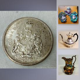 MaxSold Auction: This online auction features Vintage Luster Ware, Glass Paperweights, Sterling Silver Jewelry, Coins, Bernard Smith Vintage Prints, New Star Wars Figures, Sports Cards, and Much, Much, More!!!