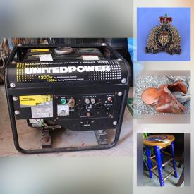 MaxSold Auction: This online auction features furniture, electronics, lamps, decors, appliances, generator, trampoline, Simoniz, Dehumidifier, jacuzzi pump, body shaker, RCMP Collectible, skylanders, Edmonton oilers clock and stool, Hockey skates, kitchen ware, kids bike,  camping supplies, cleaning supplies, board games, snow sports, toys, luggage, books, gardening tools, electrical tools and much more.