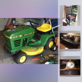 MaxSold Auction: This online auction features Rocking Chair, Basketball Goal, Fire Pit, Canoe, Hydrant, Light, Lawnmower, Riding Lawn Mower, Electric Fireplace, Vintage Royal Typewriter, Vintage Sled and much more!