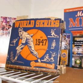 MaxSold Auction: This auction features a large collection of Giants memorabilia and autographs, sport cards, Array of Mets figurines, movie stars autographs (authentic signature from Jimmy Stewart), comic books, baseball hats, cowboy hats and boots, baseball cards, Peanuts and Charlie Brown, and Star Trek collection, vintage board games, sterling silver, Titanic books and magazines, vintage pipes and purses, Sony reel-to-reel tape recorder, Noritake china, children toys and much much more.