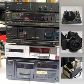 MaxSold Auction: This online auction features Camera Equipment, Vintage Stereo Equipment, Antique Stipple Engraving Prints by Bartolozzi, Vintage Milk Can, Antique Rosewood Table with Inlay, MCM Denby China, Slammer Hamer Guitar, Nintendo Entertainment System & Games, LP's and much more!