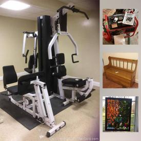 MaxSold Auction: This online auction features furniture, artworks, lamps, decor, glassware, area rugs, Toro electric blower, Husky Generator, bicycles, Weber Gas Grill, exercise machine, outdoor items, garage tools and much more!