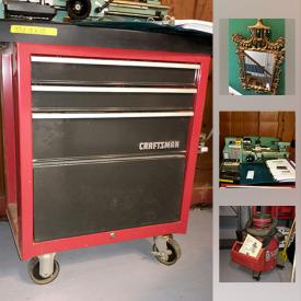 MaxSold Auction: This online auction features table, Sterling Silver, Silver Plate, Wedgwood, Ethan Allen End Tables, Rattan Sofa, Relian Dust Collector, Craftsman Tool Chest, Grizzly Variable Speed Metal Lathe, Hex Beam Radio Antenna, Bird Bath, Yeti Cooler, Husky Power Washer and much more!