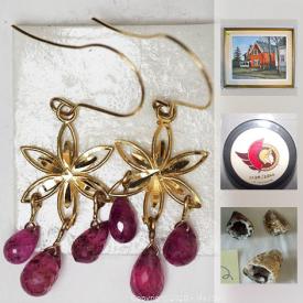 MaxSold Auction: This online auction features Vintage Sterling Jewelry, Olga Pugh Paintings, Vintage Prints by Colin McQuirk, Ottawa Senators Memorabilia, Provincial Quarters, Exercise Equipment, Telescope, Vintage View-Master, Comics, Karaoke Music System, Totes and much more!