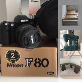 MaxSold Auction: This online auction features Dressmaker Deluxe sewing machine, Sony Walkman, Konica Camera, Casio Keyboard, Desk, Vacuum, Heater, Rowing Machine, Espresso Maker, Bed Frame and much more!