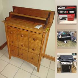 MaxSold Auction: This online auction features Rossignol Skis, Outdoor Toys & Games, Broyhill Furniture, Paintball Gear, Pfaltzgraff Dishes, Small Kitchen Appliances, Vizio TV, Sleigh Bed, Tools, Hess Trucks, Kerosene Heater, Weber Gas Grill, Tonka Trucks, Lawn Aerator, Canoe and much more!