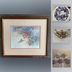 MaxSold Auction: This online auction features Lena Lieu Print, Easton Bat, Manitobah Mukluks NIB, Traditional Spode China, Imari China and much more!