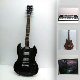 MaxSold Auction: This online auction features Musical instruments such as Black Dog electric and acoustic guitars, as well as Robson, Epiphone, Madera and Jay Jr left-hand acoustic guitars, plus stands, strings and cases; Yamaha keyboards. Cook books. Spray paint art. Electronics such as computer components and more!