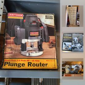 MaxSold Auction: This online auction features NIB Power Tools, Hand Tools, Tool Chest, Saw Horses, Hand Trucks, Ladders, Generator, Yard Tools, Books, Buckley Moss Framed Prints and much more!