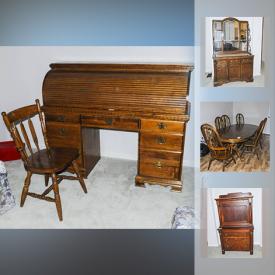 MaxSold Auction: This online auction features Smoker, Hedge Trimmers, Camping Gear, Hand Truck, Audio Equipment, Printers, Hand Weights, Bassett Furniture, Rolltop Desk, Area rugs, Small kitchen appliances, Canon A1 Camera, Stanley Buffet and much more!