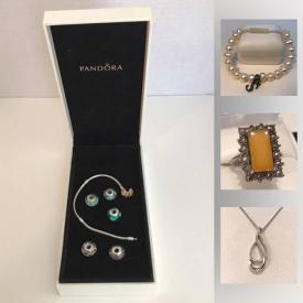 MaxSold Auction: This online auction features Art Glass, Pandora Gold Bracelet, Diamond Rings, Garnet Necklace, Turquoise Sterling Ring, Jade Grizzly Bear Carving, Swarovski Bracelets and much more!