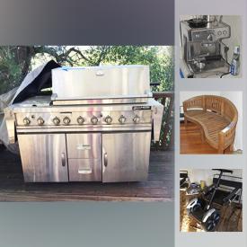 MaxSold Auction: This online auction features Wood bench, Roomba, Wood Cage, Toshiba TV, Media Cabinet, Panasonic Microwave, Breville Espresso Machine, Roku, Sony TV, Weber Grill and much more!