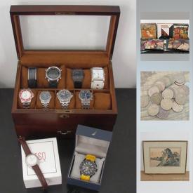 MaxSold Auction: This online auction features Vintage Sterling Silver Jewelry, Canadian & Foreign Coins, Men's Watches. Camping & Fishing Equipment, Stamps, Golf Clubs, Hockey Cards, Home & Office Supplies, and much more!