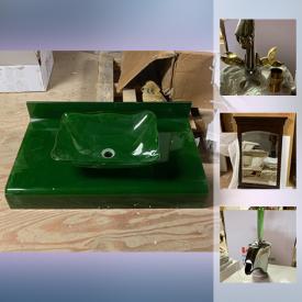 MaxSold Auction: This online auction features a medicine cabinet, mirrors, shower base, sinks, faucets, 4 Tires and rims, bathroom accessories and much more.