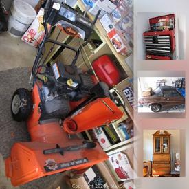 MaxSold Auction: This online auction features 1979 Triumph, Model Cars, Printers, Games, Quilt Rack, IKEA Billy Cabinets, Vintage Tools, Model Trains, Samsung Flatscreen TV, Meinl Cajon Percussion Box, Lifestyler Treadmill, Hydraulic Floor Jack, Toro Lawn Mower, Craftsman Shredder, Air Compressor and much more!