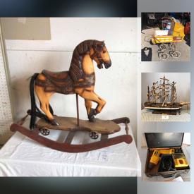 MaxSold Auction: This online auction features enamel wash basin, kids bike, hanging lights, toys, horse supplies, VR glasses, Kegerator, pressure washer, power tools, vintage books, fitbit, jewelry, toy cars, ash vacuum, smoker and much more!