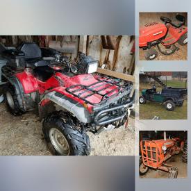 MaxSold Auction: This online auction features furniture such as a chair and foot stool, table and chairs, bookcase, bookshelf, tables, TV stand, dressers, wood boxes, desk and mower, collectibles, farm equipment, hydraulic oil, chain saw, Honda Foreman ES, trailer, lawn tractor, snowblower attachment for tractor, wood splitter, windows and doors, golf cart, Honda rototiller, heavy duty chains, hitch, refrigerator, stove, washer and dryer, boots, golf clubs, pool table, cues and balls, fishing rods, camping supplies, prints, Bunnykins dishes, toys, guitars, cream can, wedding dress, wall plates and much more!