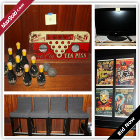 MaxSold Auction: This auction features a large collection of collectibles, such as Godzilla, Atari, Futurama, Boston Red Sox, Minor League baseball, MST3K, Wrestling Mania, Magic Knight Rayearth, Essential comic collection, LPs, fiction novels, vintage bowling set, LG flatscreen TV, Sega Dreamcast, Trek 7200 FX Bicycle, Wii, Rock Band 2 Gear, Yamaha Portatone keyboard and much much more.