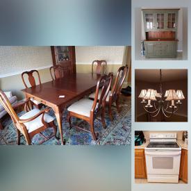 MaxSold Auction: This online auction features Kitchen aid dishwasher, Dining Room Table and Chairs, GM Spectra Electric Oven, Kitchen cabinets, Hutch, mirror, lamps and much more!