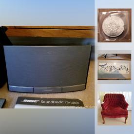 MaxSold Auction: This online auction features signed ART. Electronics such as a Bose sound dock, iPod dock and Toshiba 26" TV. Collectibles such as coins, Cross pens, Norman Rockwell plates, Selangor pewter figures, cloisonne, vintage Tom Sawyer book and a H scale train set and more!