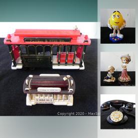 MaxSold Auction: This online auction features artworks, jewelry, collectibles, decor, toys, DVD's, Wooden Art Mask, golf balls and iron, books, Sigi Zoom Helmet, kitchen items and much more.