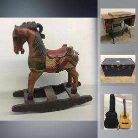 MaxSold Auction: This online auction features Singer Sewing Cabinet, Heated Towel Rack, Wooden Rocking Horse, CycleOps Indoor Bicycle Trainer, Danby Silhouette Dehumidifier, $100 1976 Canadian Olympic Gold Coin- 14KT, Mikasa Crystal Ware, Beaver Creek Kids Guitar, Gorilla carts Wheeled Cart, Cafe Roma Cappuccino Machine and much more!