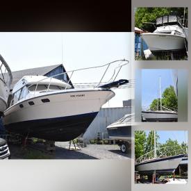 MaxSold Auction: This online auction features sailboats, control quads, boat parts, lights, letter and number decals, thermal eyes, steering cables, valves and more!