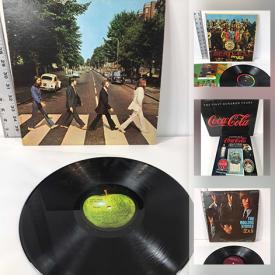 MaxSold Auction: This online auction features LPs from Johnny Cash, Roxi music, Black Sabbath, Dio, Rolling Stones and more, books such as Journey to the Center of the Earth and as it happened, felt and textile banners, iron on patches, pencil drawing, handcolor engraving and much more!