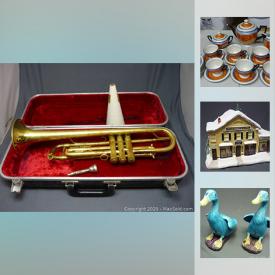 MaxSold Auction: This online auction features vintage items, artworks, decors, jewelry, silverware, collectibles such as 1994 UK Commemorative D-Day Coin in Folder, Selection of Spoons in Goebel "Friar Tuck", toys and much more.