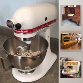 MaxSold Auction: This online auction features furniture, antique items, decors, collectibles, silverplate, toys, figurines, Scrimshaw Art, kitchen items, Garden Ornament, books, garage tools and much more.