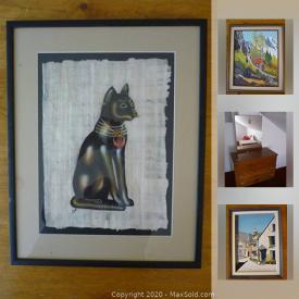 MaxSold Auction: This online auction features artworks, furniture, appliances, decors, collectibles, tools and much more.